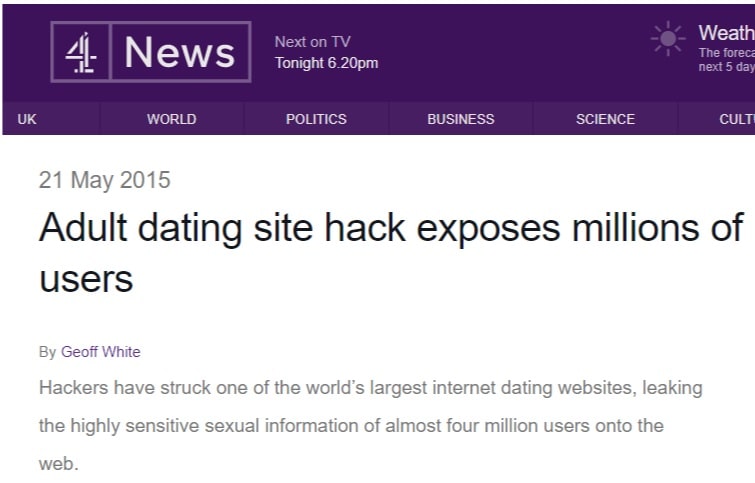 danger of dating sites